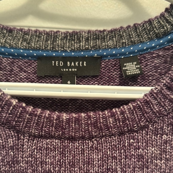 Ted baker Purple Crewneck sweater - Picture 2 of 6